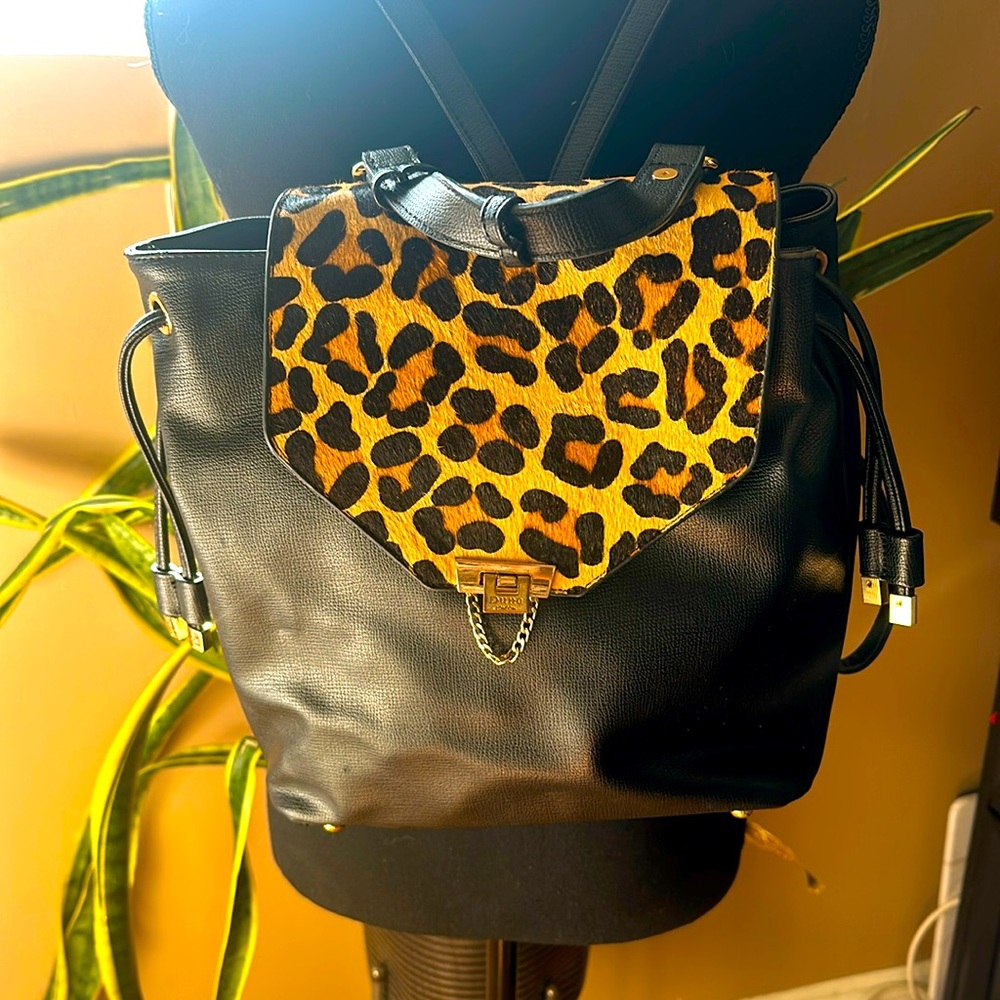 Dune London Cheetah Print Backpack - image 1